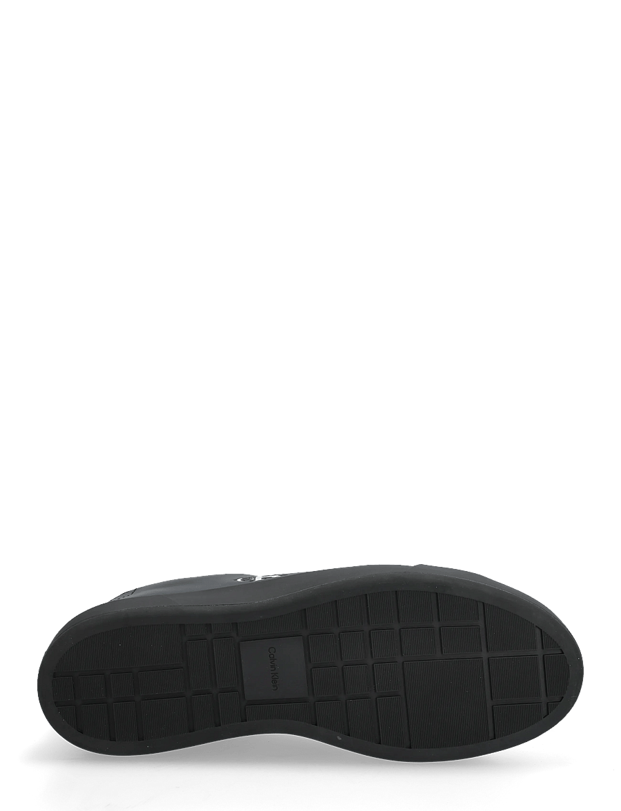 Calvin Klein - BASKET CUPSOLE LACEUP LTH ML - madala säärega - triple black - 4