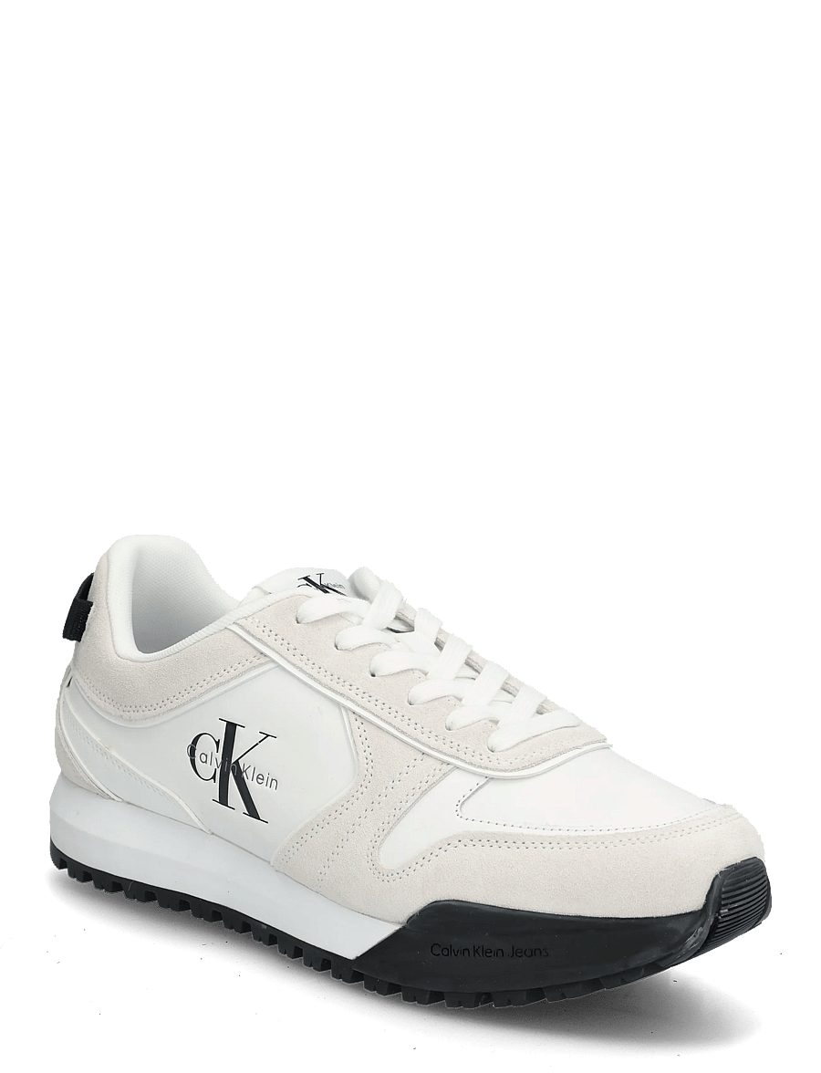 Calvin Klein - TOOTHY RUNNER IRREGULAR LINES - sneaker - bright white black - 0