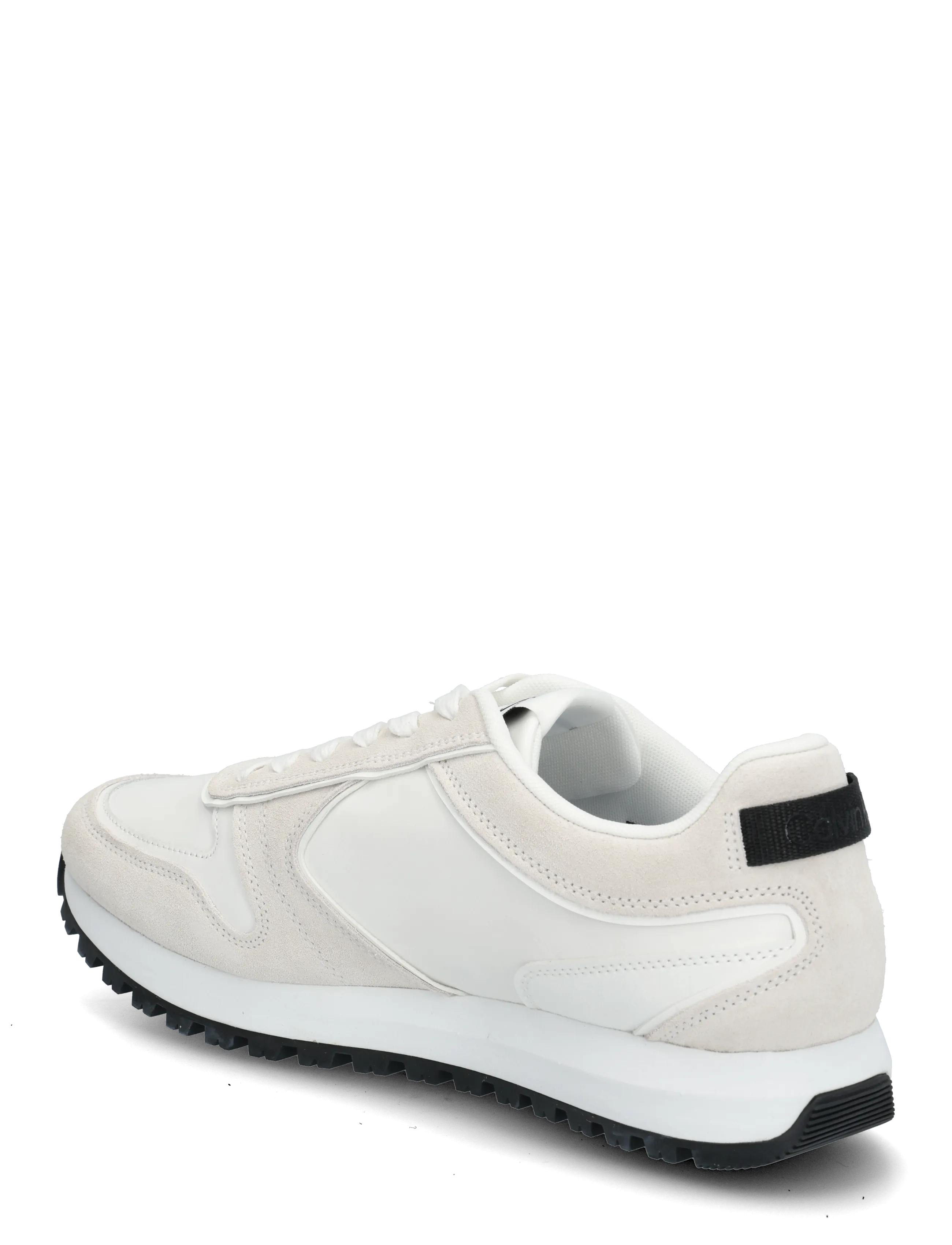 Calvin Klein - TOOTHY RUNNER IRREGULAR LINES - sneaker - bright white black - 1