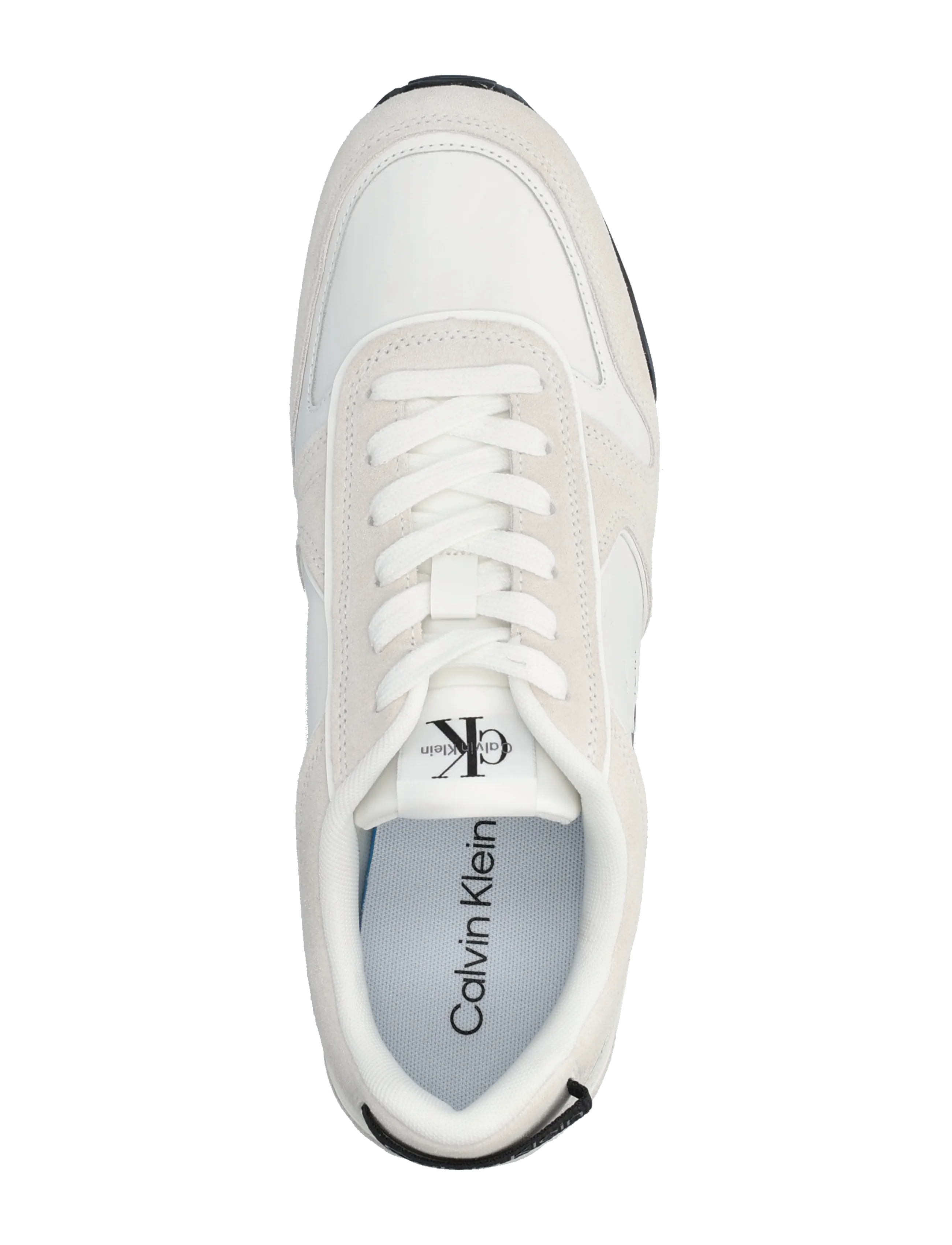 Calvin Klein - TOOTHY RUNNER IRREGULAR LINES - sneaker - bright white black - 3