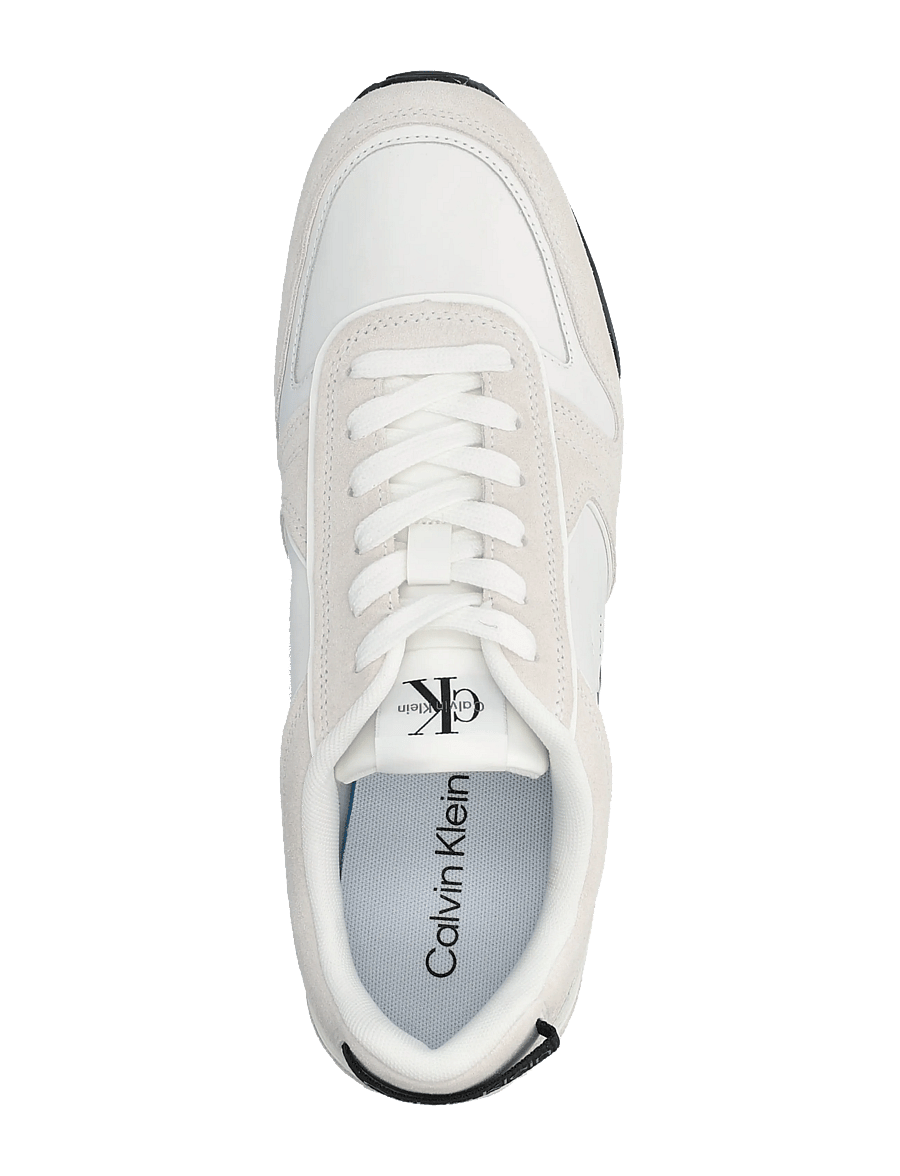 Calvin Klein - TOOTHY RUNNER IRREGULAR LINES - sneaker - bright white black - 3