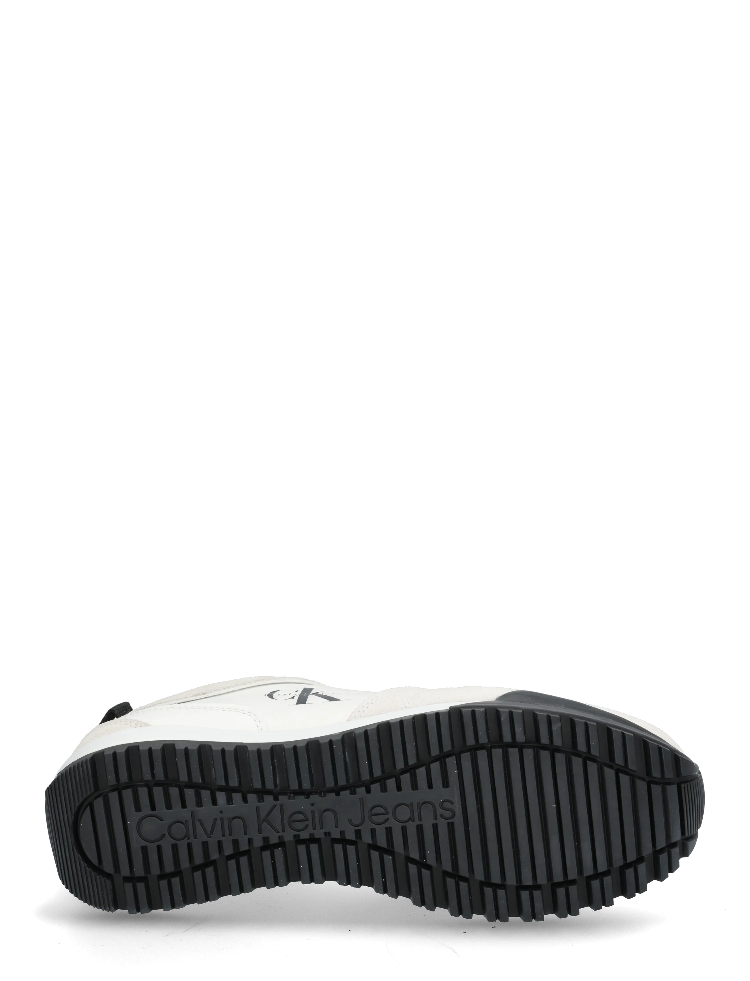 Calvin Klein - TOOTHY RUNNER IRREGULAR LINES - sneaker - bright white black - 4