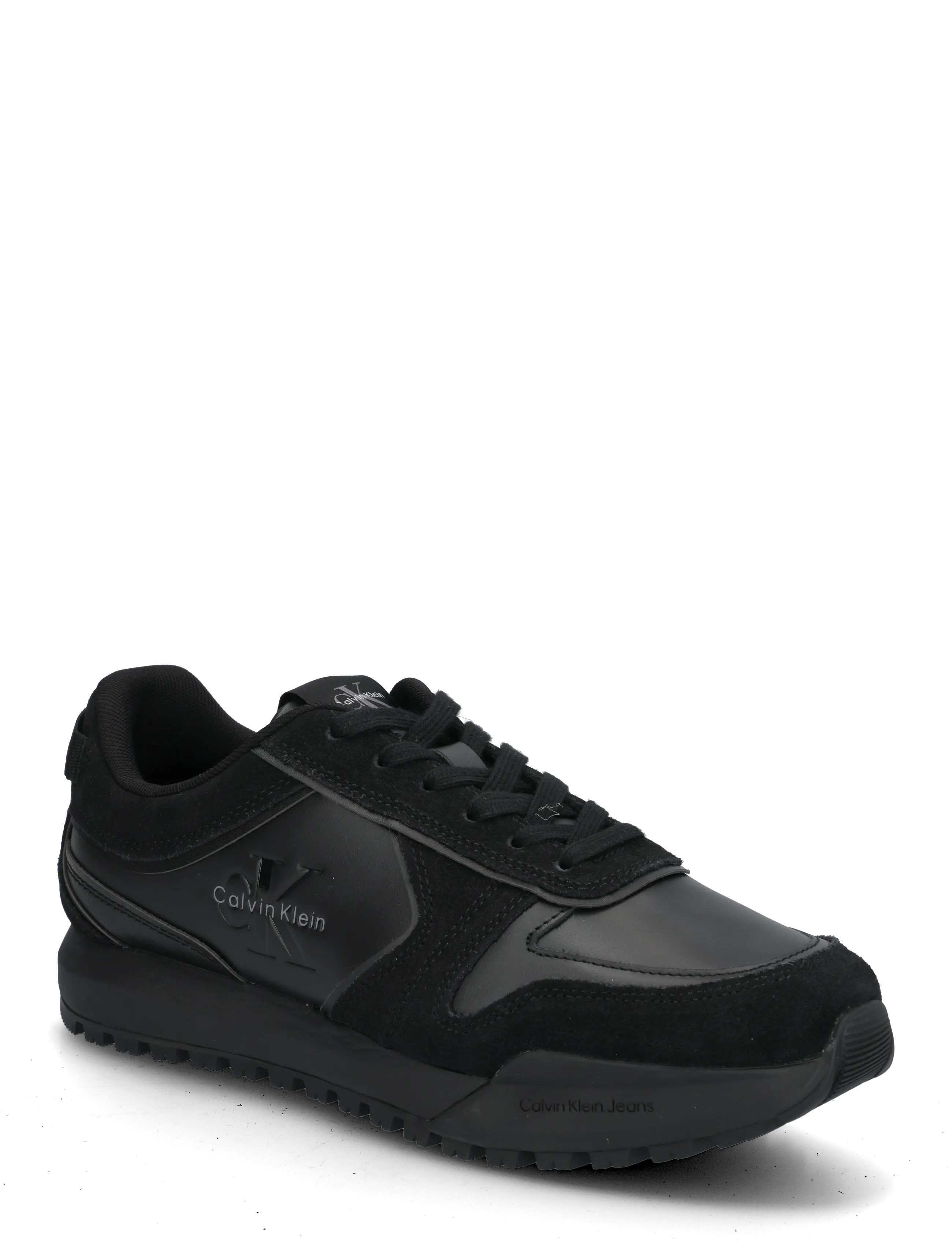Calvin Klein TOOTHY RUNNER IRREGULAR LINES - Shoes - TRIPLE BLACK / black