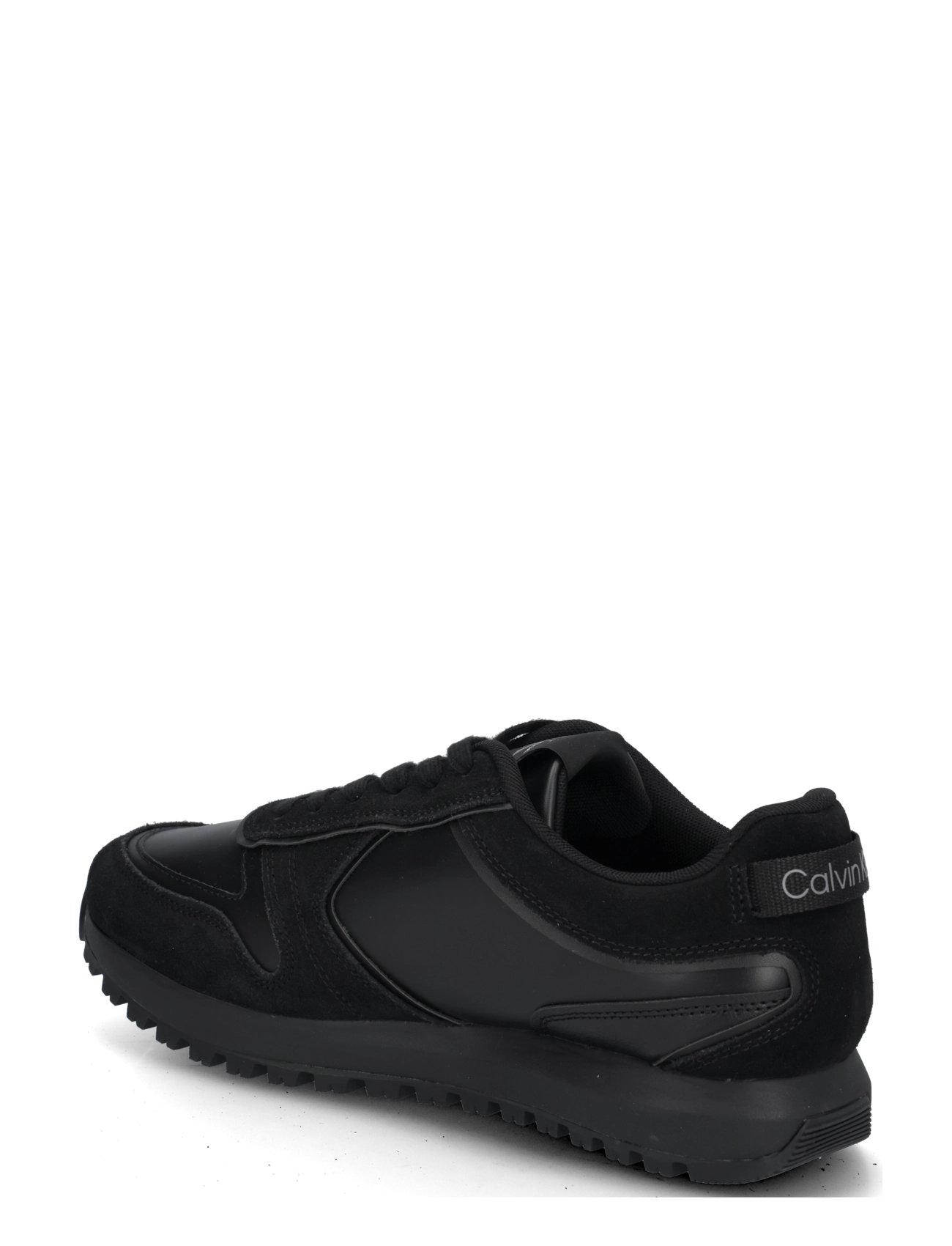 Calvin Klein - TOOTHY RUNNER IRREGULAR LINES - madala säärega - triple black - 1
