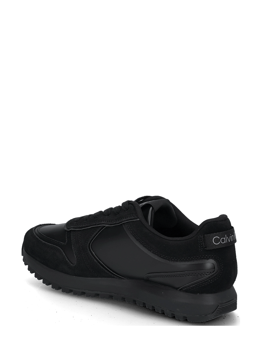 Calvin Klein - TOOTHY RUNNER IRREGULAR LINES - madala säärega - triple black - 1
