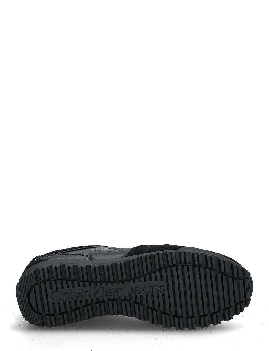 Calvin Klein - TOOTHY RUNNER IRREGULAR LINES - sneaker - triple black - 4