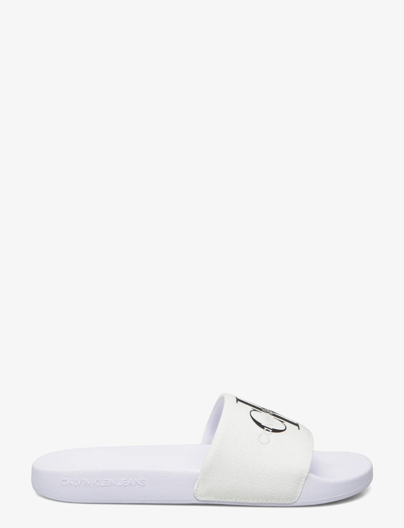 Calvin Klein - SLIDE MONOGRAM CO - pool sliders - bright white/black - 1
