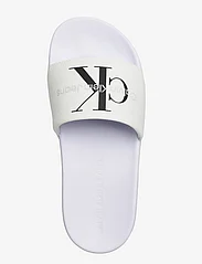 Calvin Klein - SLIDE MONOGRAM CO - pool-sandalen - bright white/black - 3