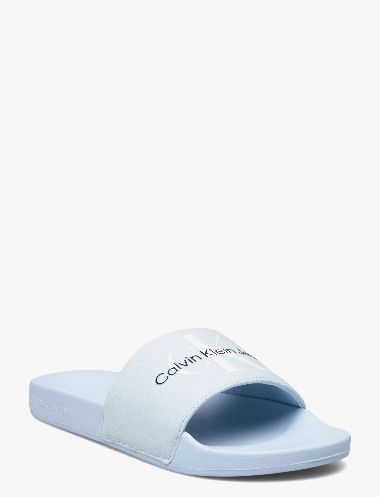 Calvin Klein - SLIDE MONOGRAM CO - pool-sandalen - chambray sky - 0