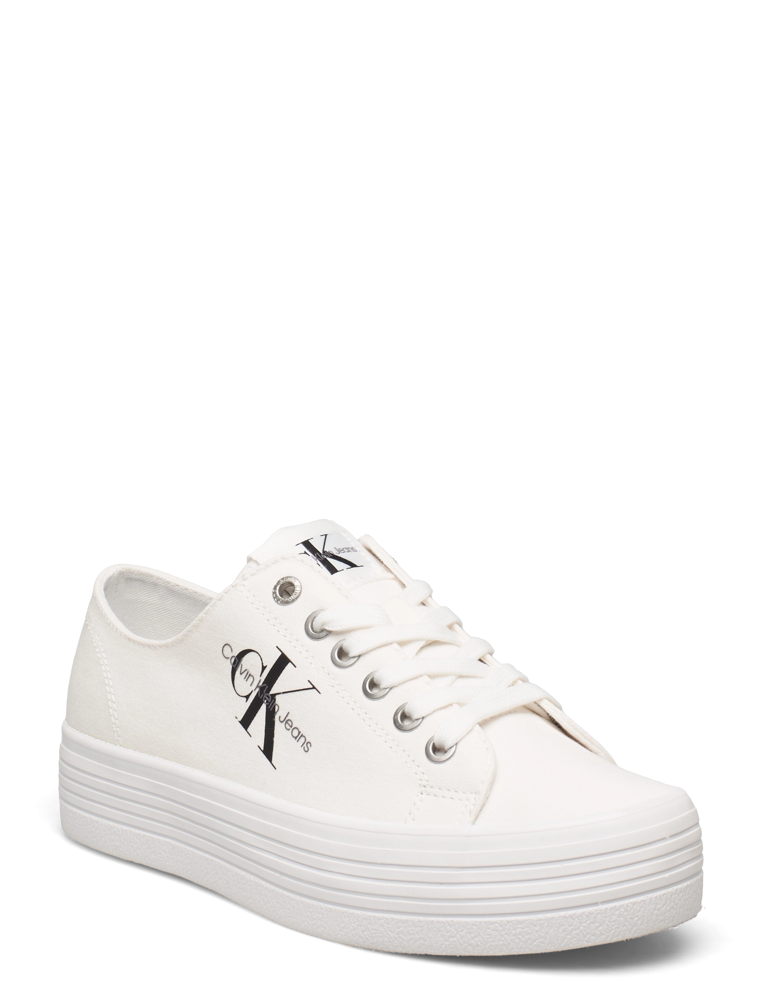 Calvin Klein - VULCANIZED FLATFORM LACEUP CO - bright white - 0