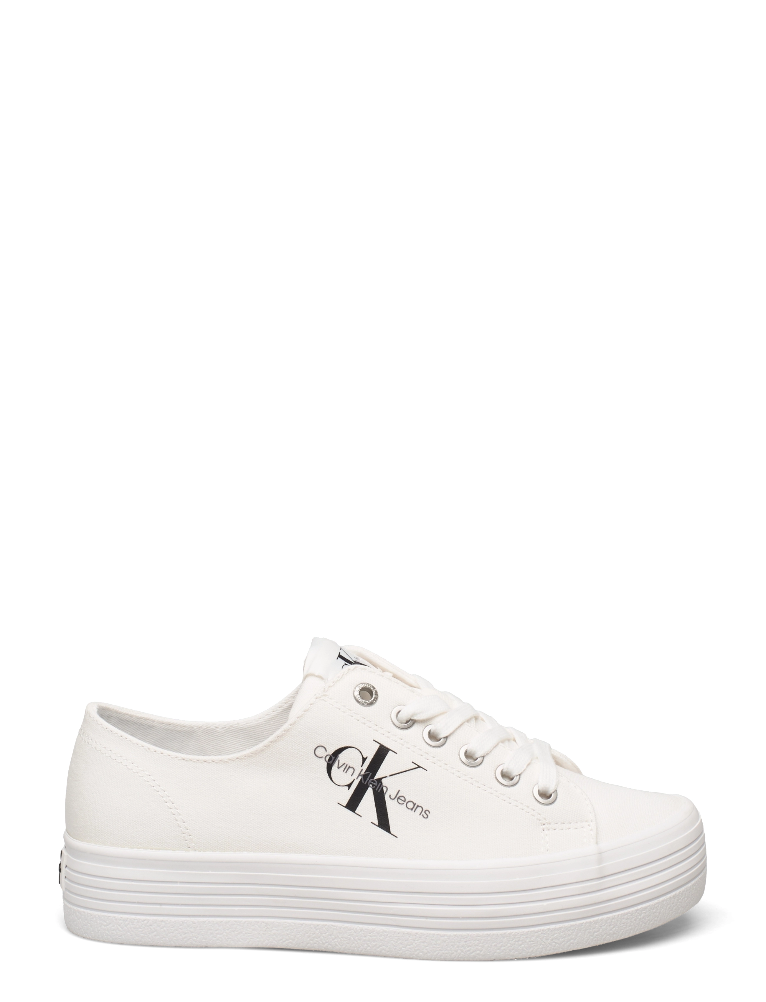 Calvin Klein - VULCANIZED FLATFORM LACEUP CO - bright white - 1