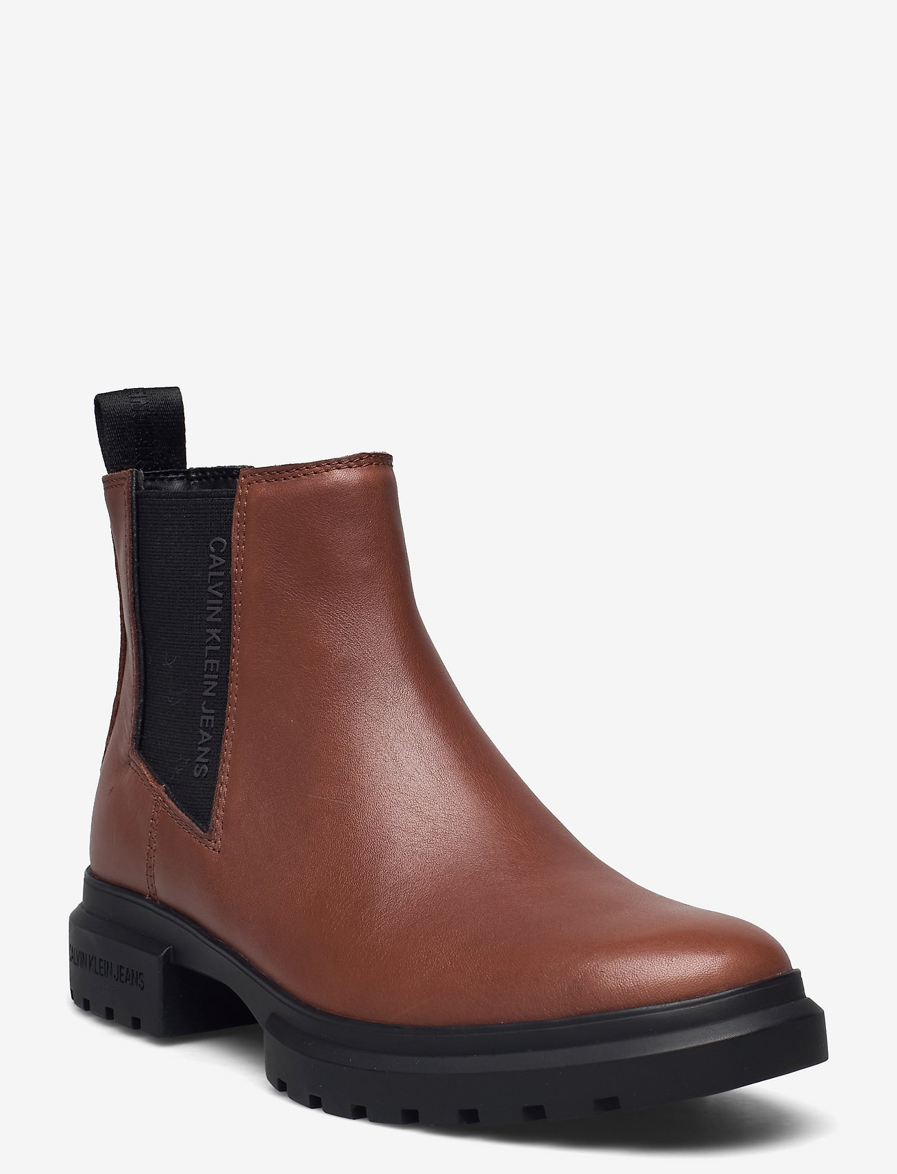 Calvin Klein - CLEATED MID CHELSEA BOOT - cognac - 0