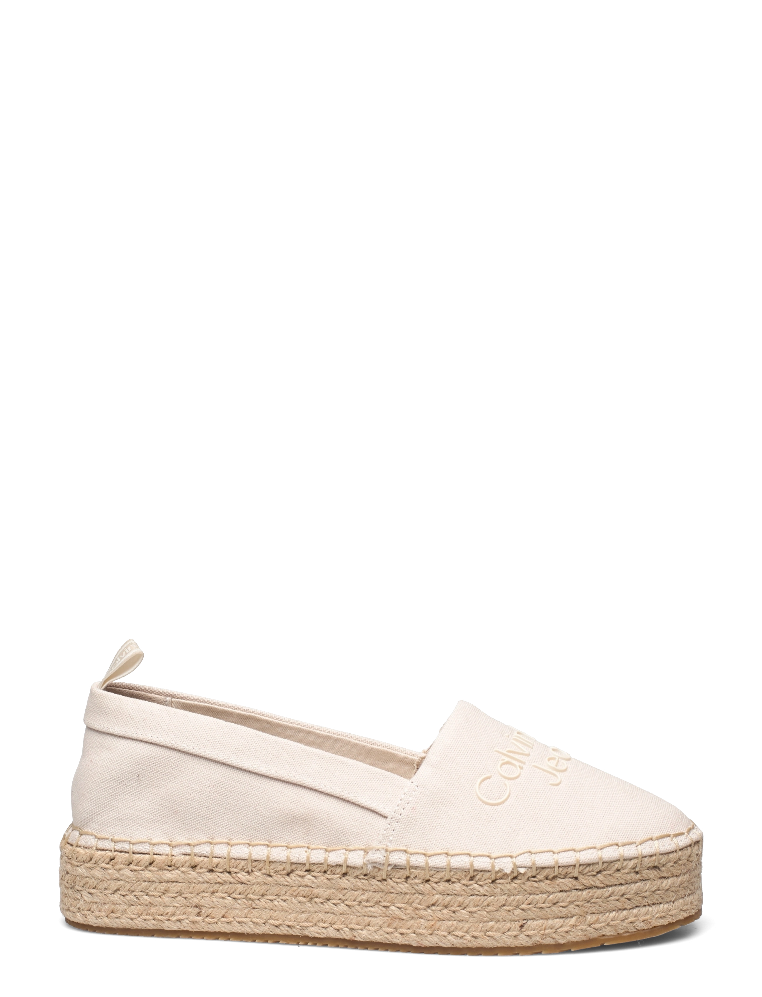 Calvin Klein - FLATFORM ESPADRILLES - eggshell - 1