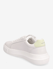 Calvin Klein - CHUNKY CUPSOLE MONO LTH WN - låga sneakers - bright white/exotic mint - 2