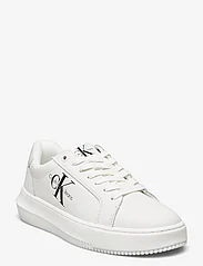 Calvin Klein - CHUNKY CUPSOLE MONO LTH WN - lage sneakers - white - 0