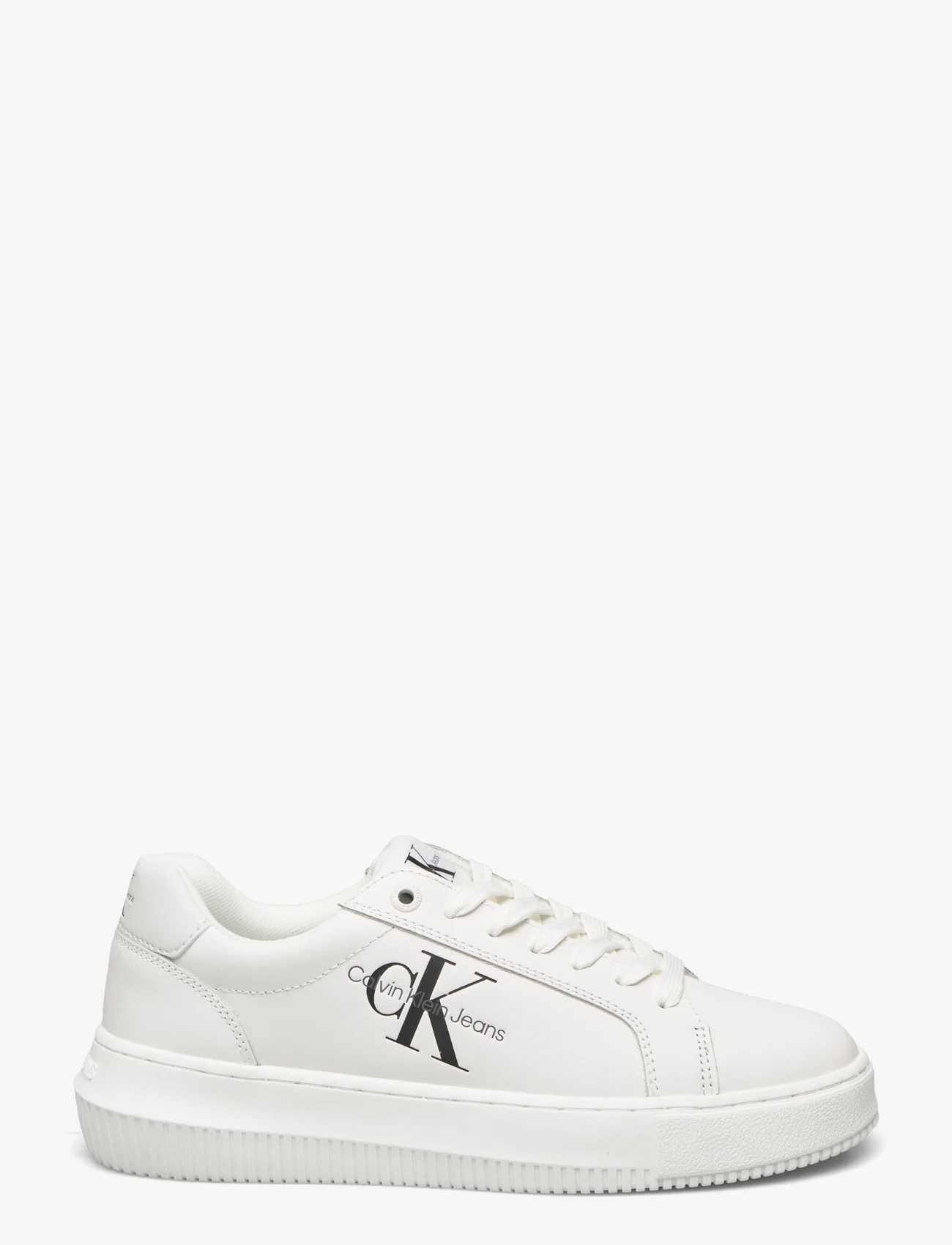 Calvin Klein - CHUNKY CUPSOLE MONO LTH WN - lage sneakers - white - 1
