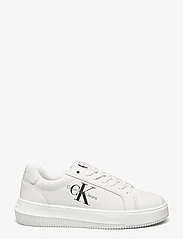 Calvin Klein - CHUNKY CUPSOLE MONO LTH WN - låga sneakers - white - 1