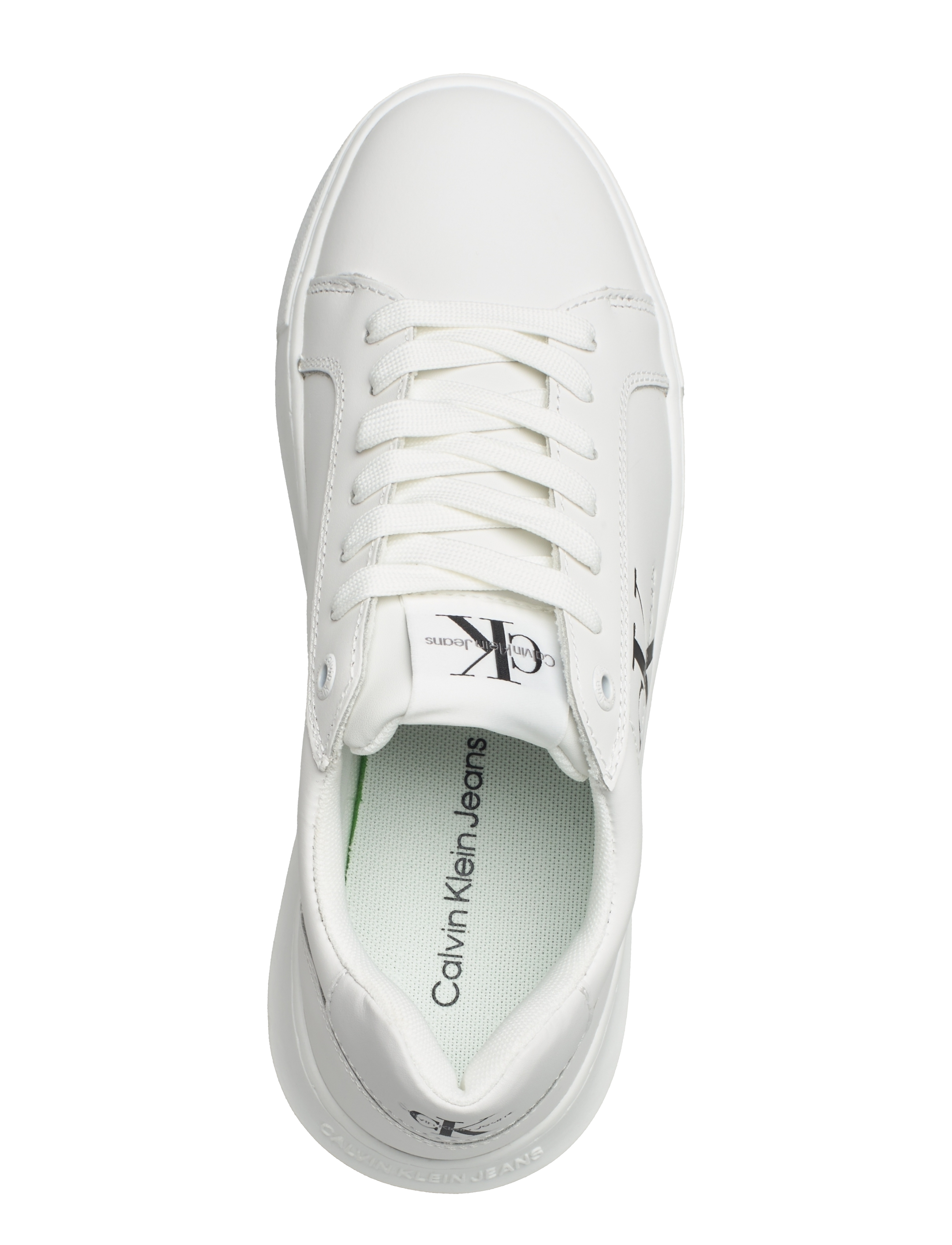 Calvin Klein - CHUNKY CUPSOLE MONO LTH WN - white - 3