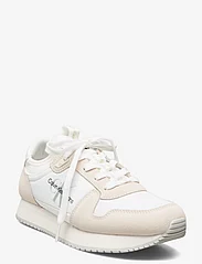 Calvin Klein - RUNNER SOCK LACEUP NY-LTH W - lave sneakers - bright white/creamy white - 0