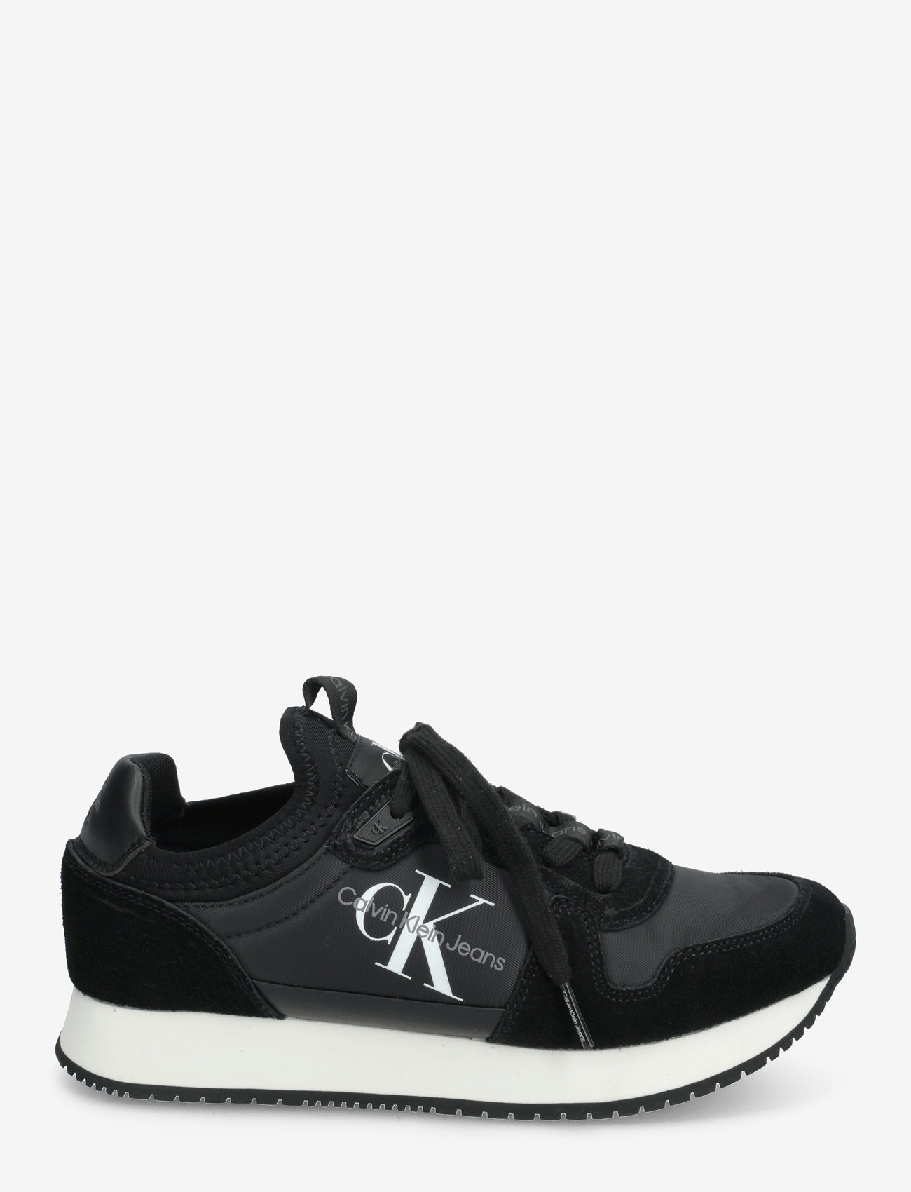 Calvin Klein - RUNNER SOCK LACEUP NY-LTH W - low top sneakers - black - 1