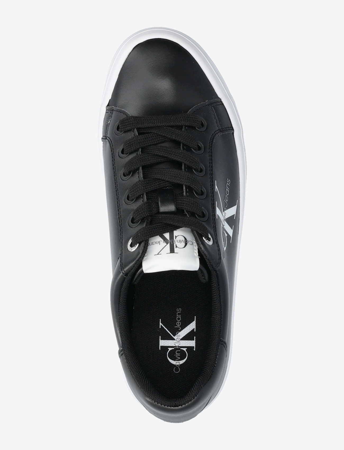 Calvin Klein - VULC FLATFORM LACEUP LOW LTH - konfirmationstøj - black - 3