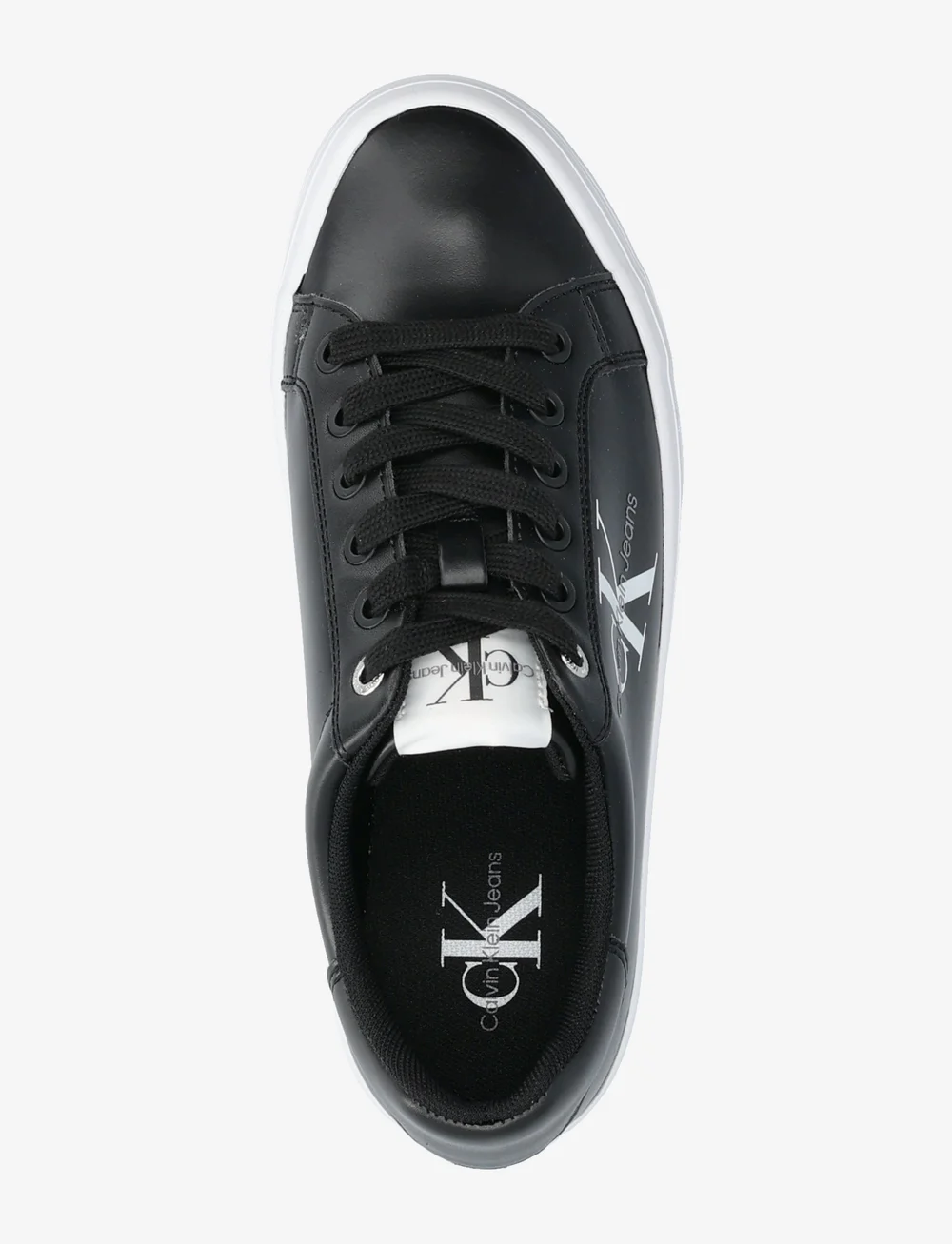 Calvin Klein - VULC FLATFORM LACEUP LOW LTH - konfirmation - black - 3