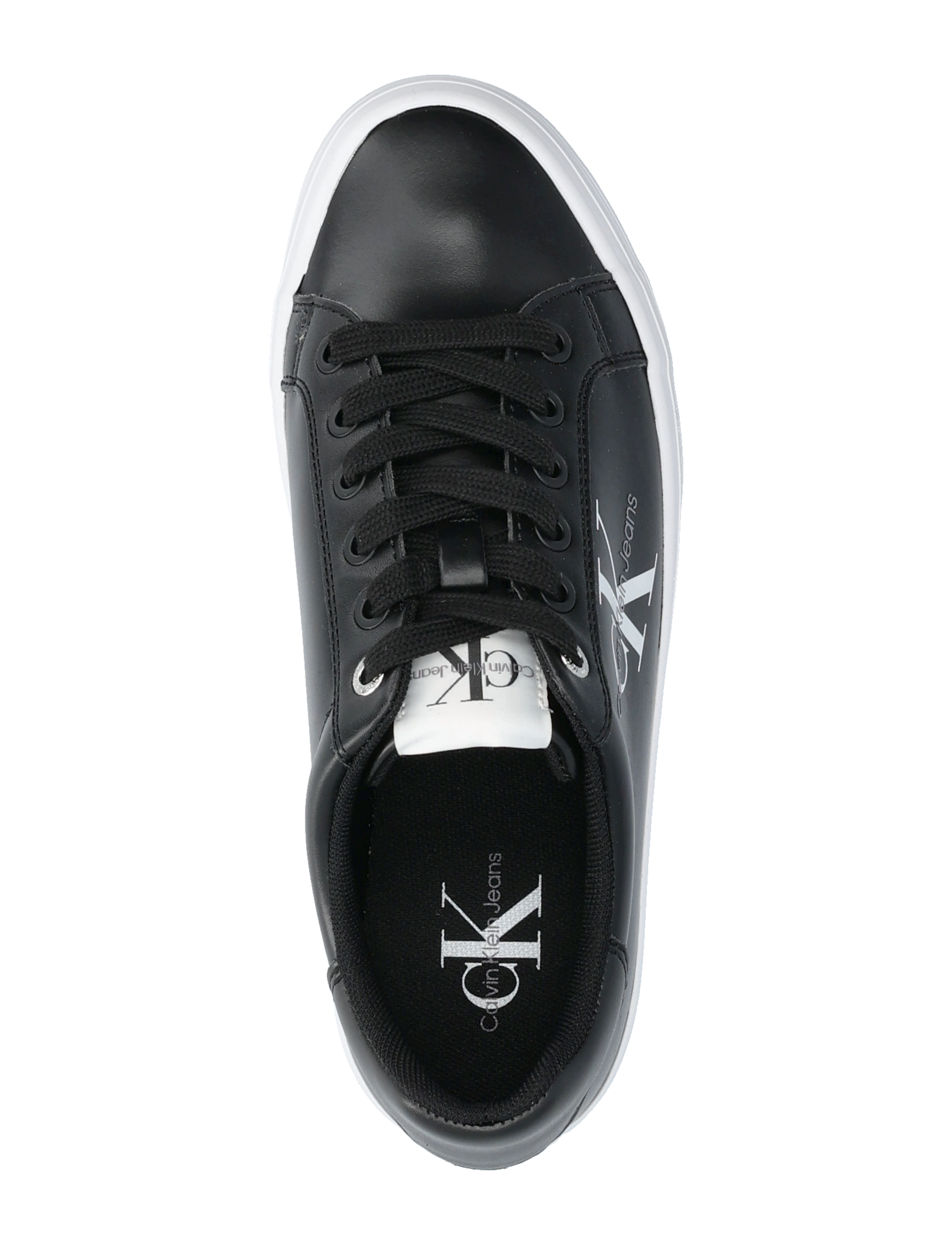 Calvin Klein - VULC FLATFORM LACEUP LOW LTH - konfirmation - black - 3