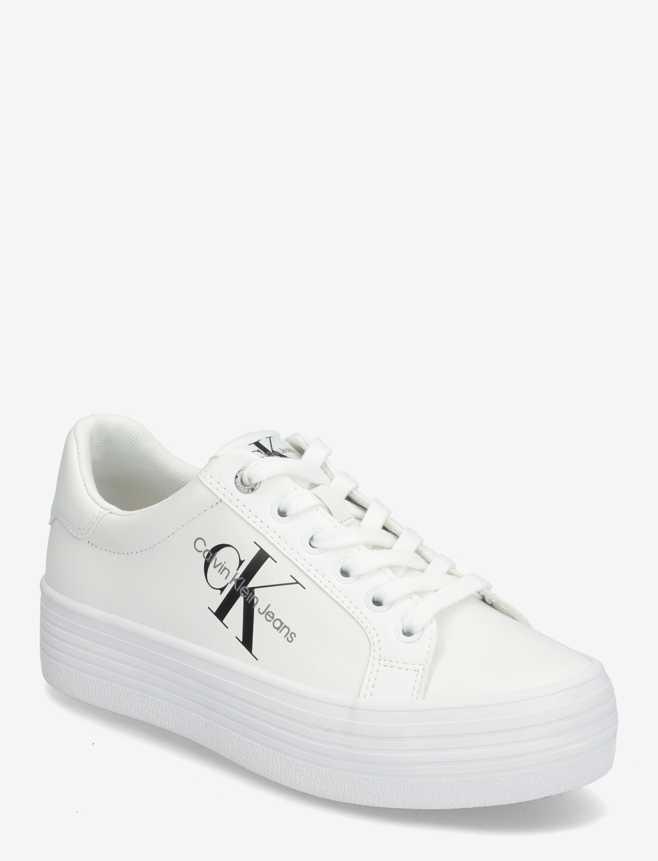 Calvin Klein - VULC FLATFORM LACEUP LOW LTH - konfirmation - bright white - 0