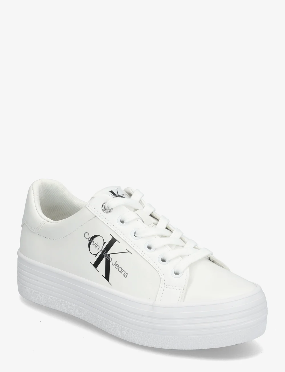 Calvin Klein - VULC FLATFORM LACEUP LOW LTH - konfirmation - bright white - 0