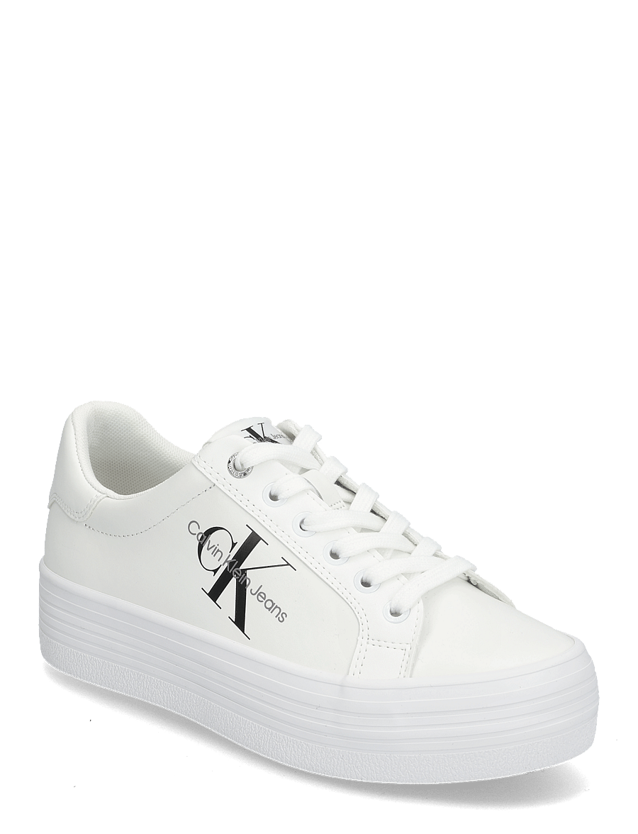 Calvin Klein - VULC FLATFORM LACEUP LOW LTH - bright white - 0