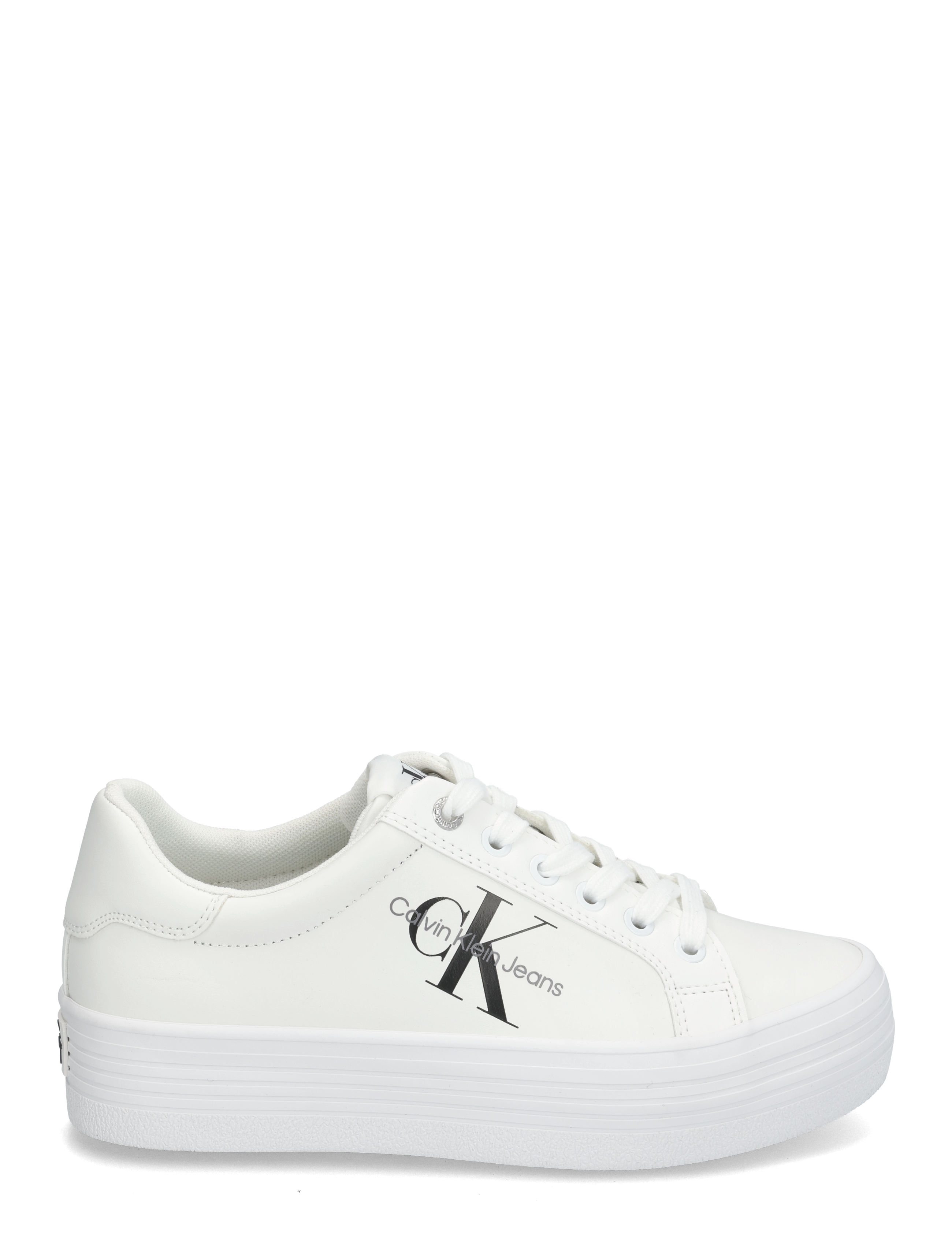 Calvin Klein - VULC FLATFORM LACEUP LOW LTH - bright white - 1