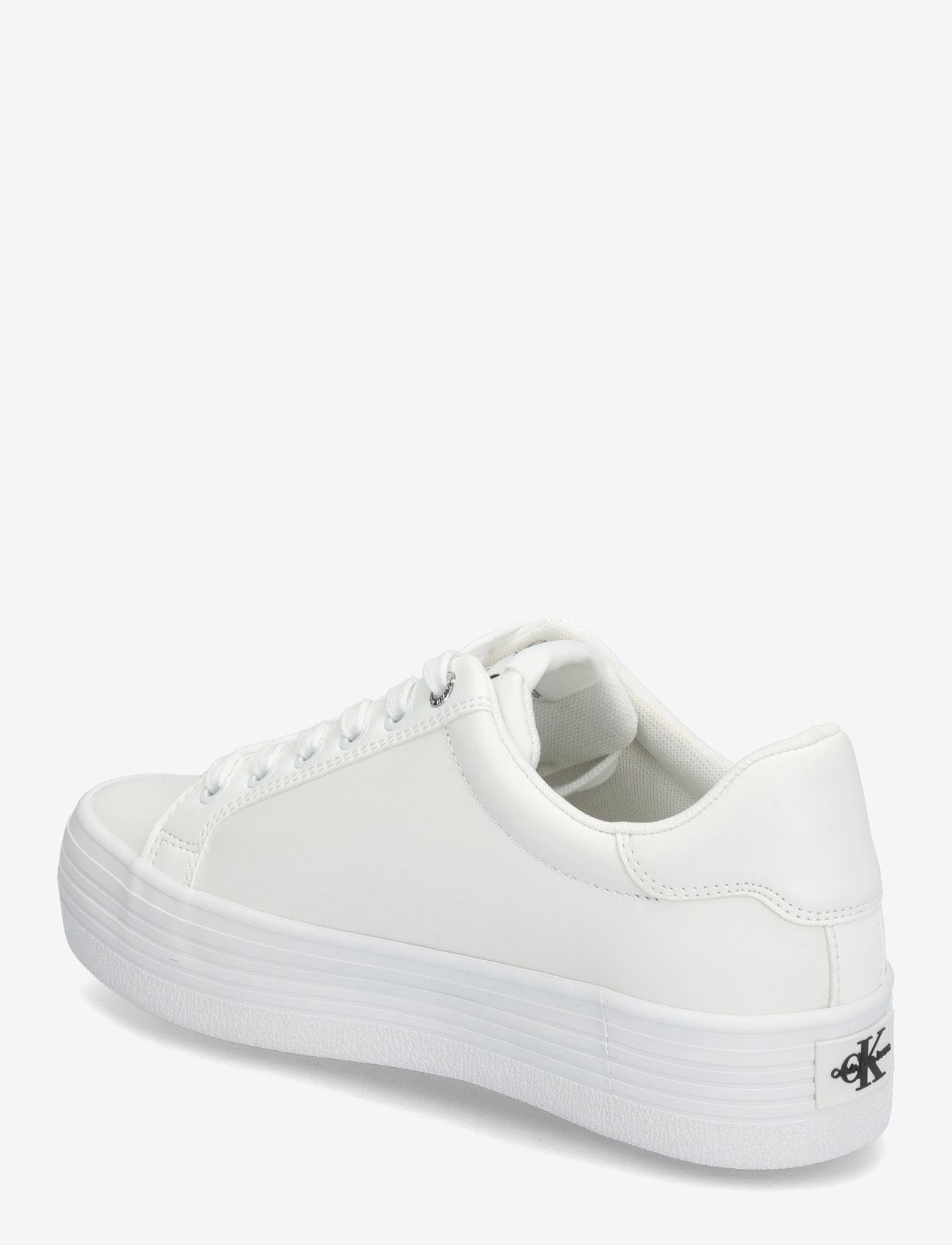Calvin Klein - VULC FLATFORM LACEUP LOW LTH - konfirmation - bright white - 2