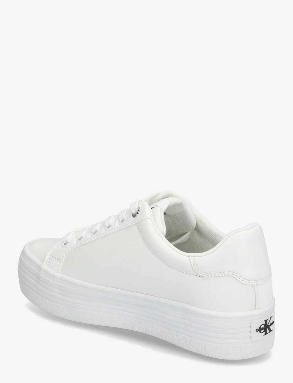 Calvin Klein - VULC FLATFORM LACEUP LOW LTH - konfirmation - bright white - 2
