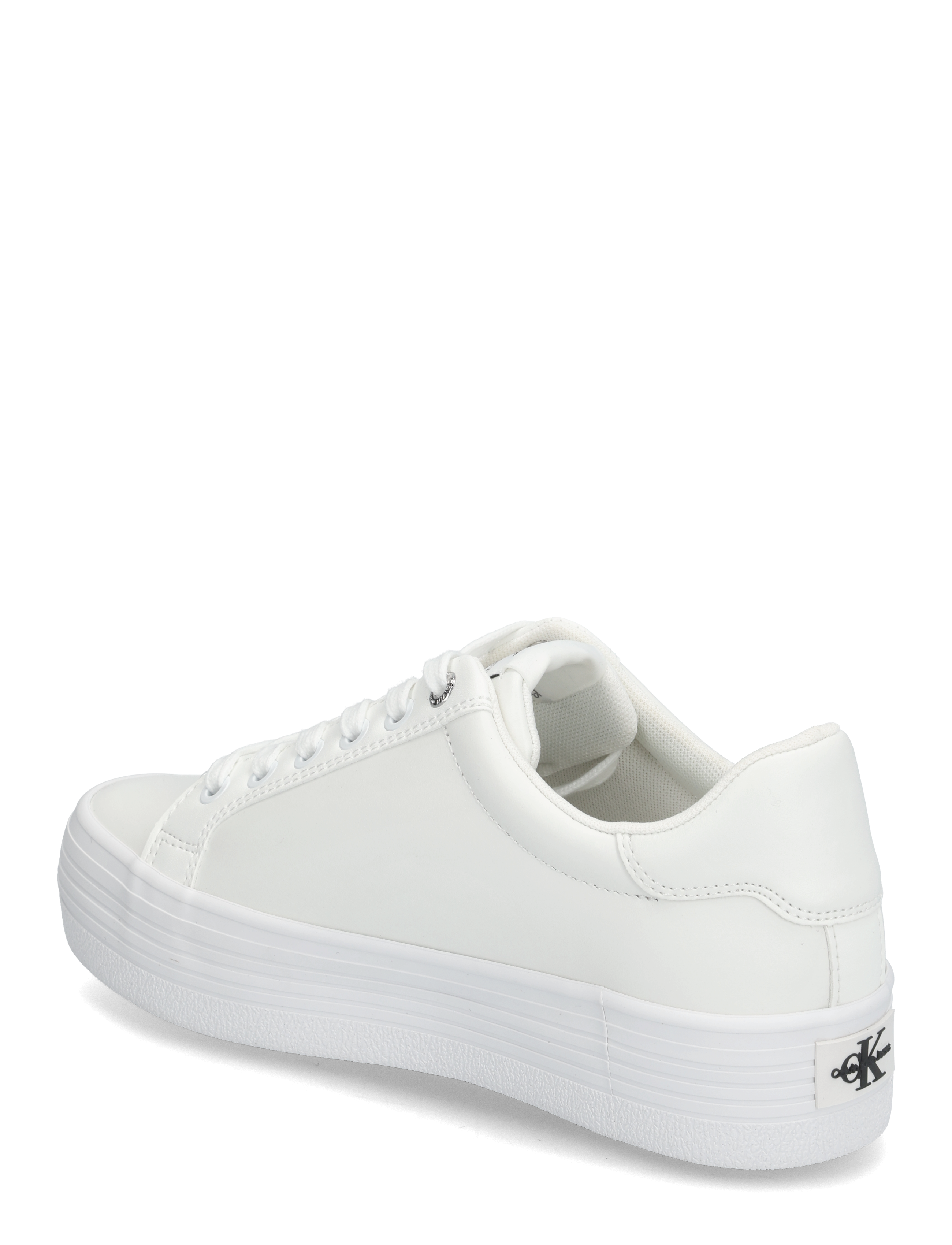 Calvin Klein - VULC FLATFORM LACEUP LOW LTH - bright white - 2