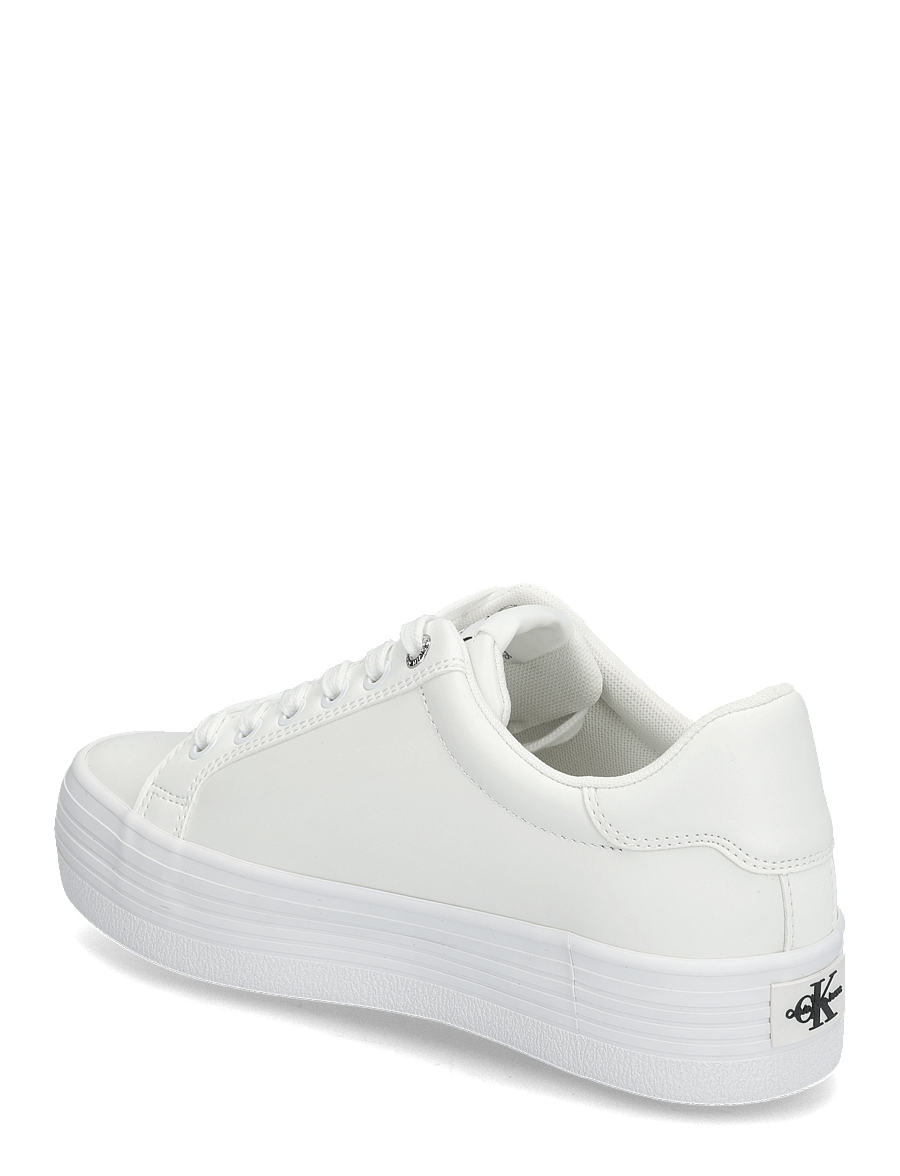 Calvin Klein - VULC FLATFORM LACEUP LOW LTH - bright white - 2
