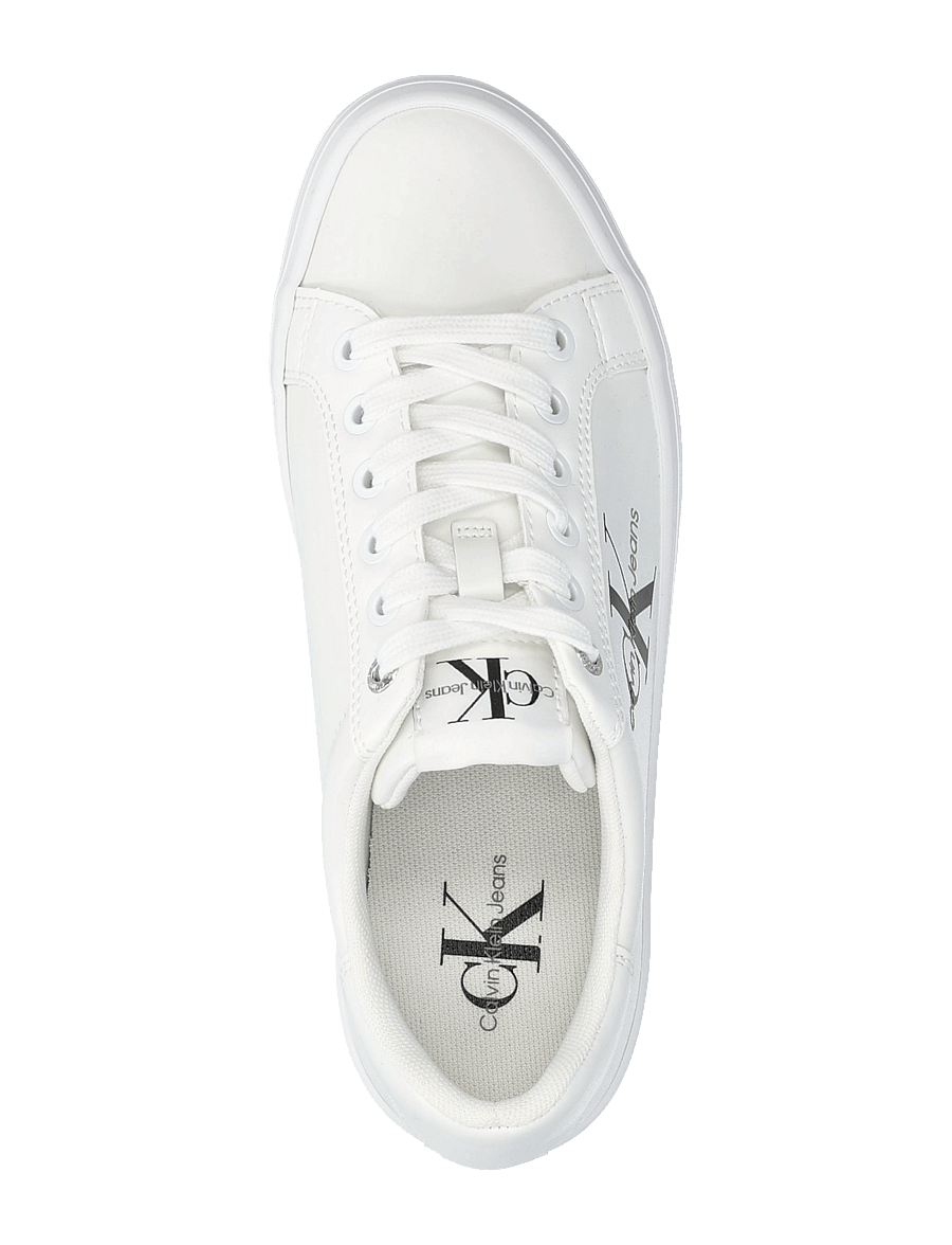 Calvin Klein - VULC FLATFORM LACEUP LOW LTH - bright white - 3