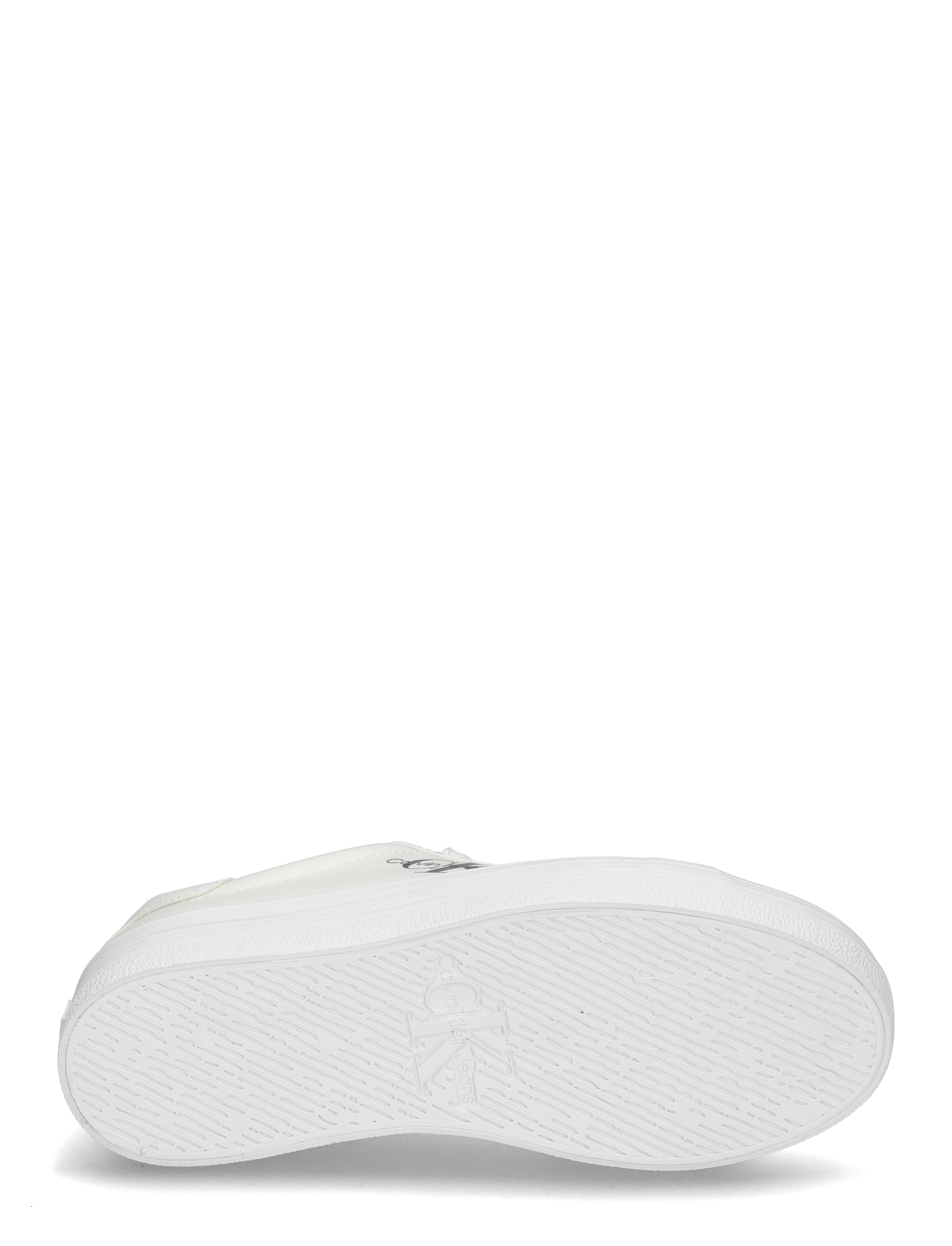 Calvin Klein - VULC FLATFORM LACEUP LOW LTH - bright white - 4