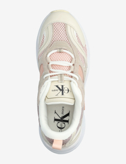 Calvin Klein - RETRO TENNIS SU-MESH WN - låga sneakers - peach blush/eggshell/creamy white - 3
