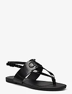 Calvin klein black sales and white sandals