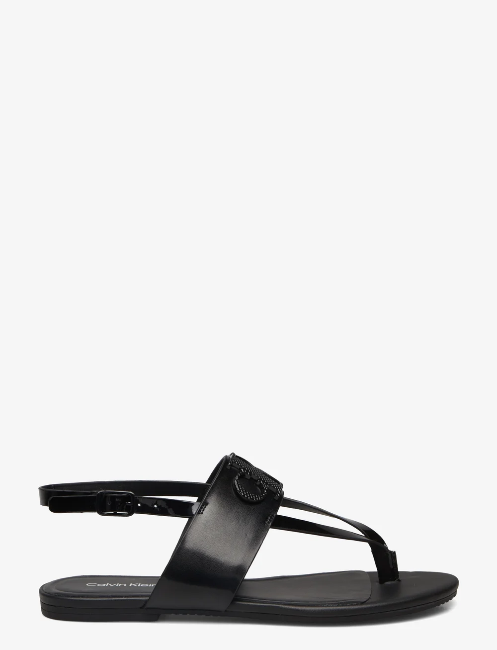 Calvin klein sandals hot sale black