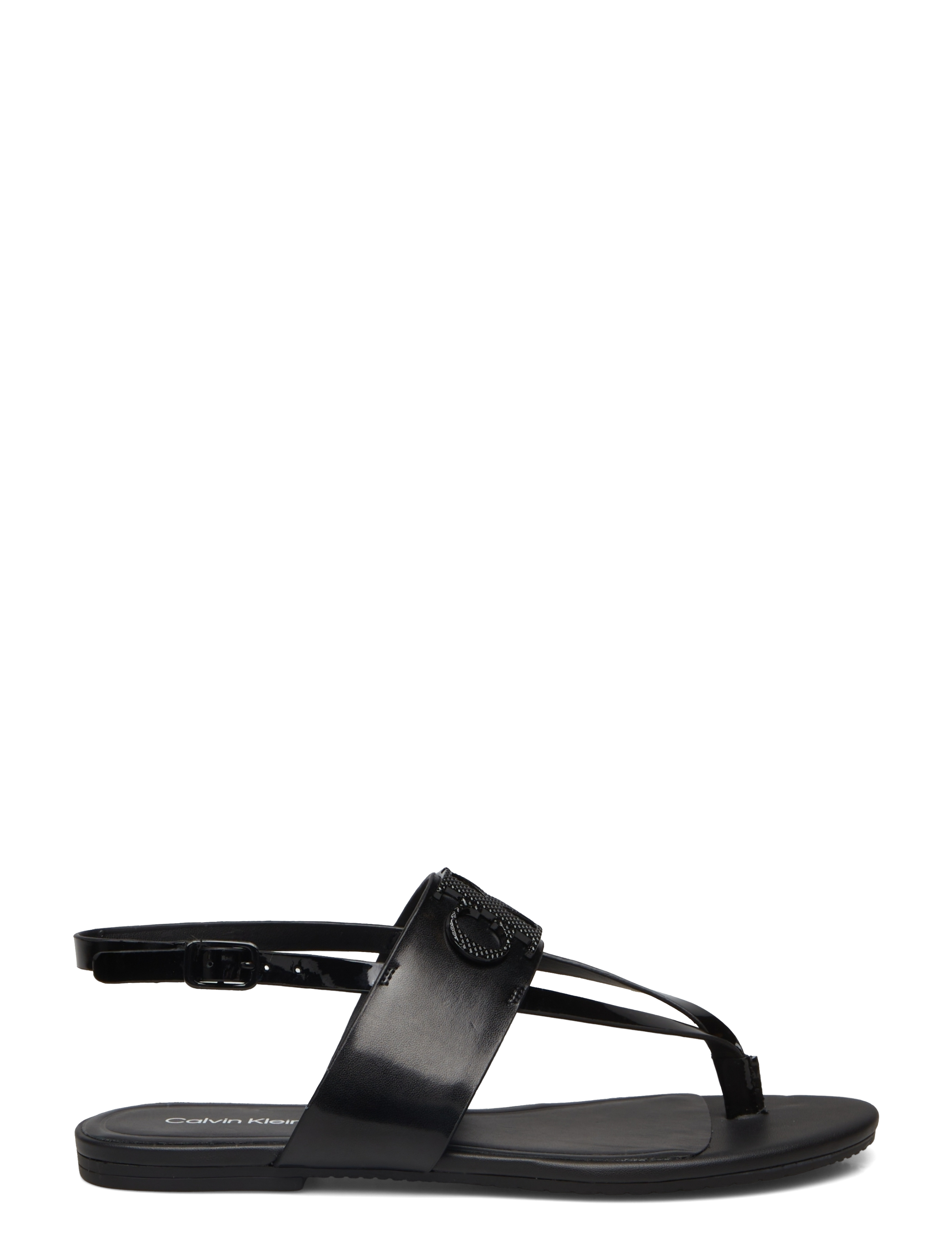 Calvin Klein - FLAT SANDAL TOEPOST HW - black - 1