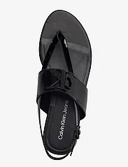 Calvin Klein - FLAT SANDAL TOEPOST HW - matalat sandaalit - black - 3