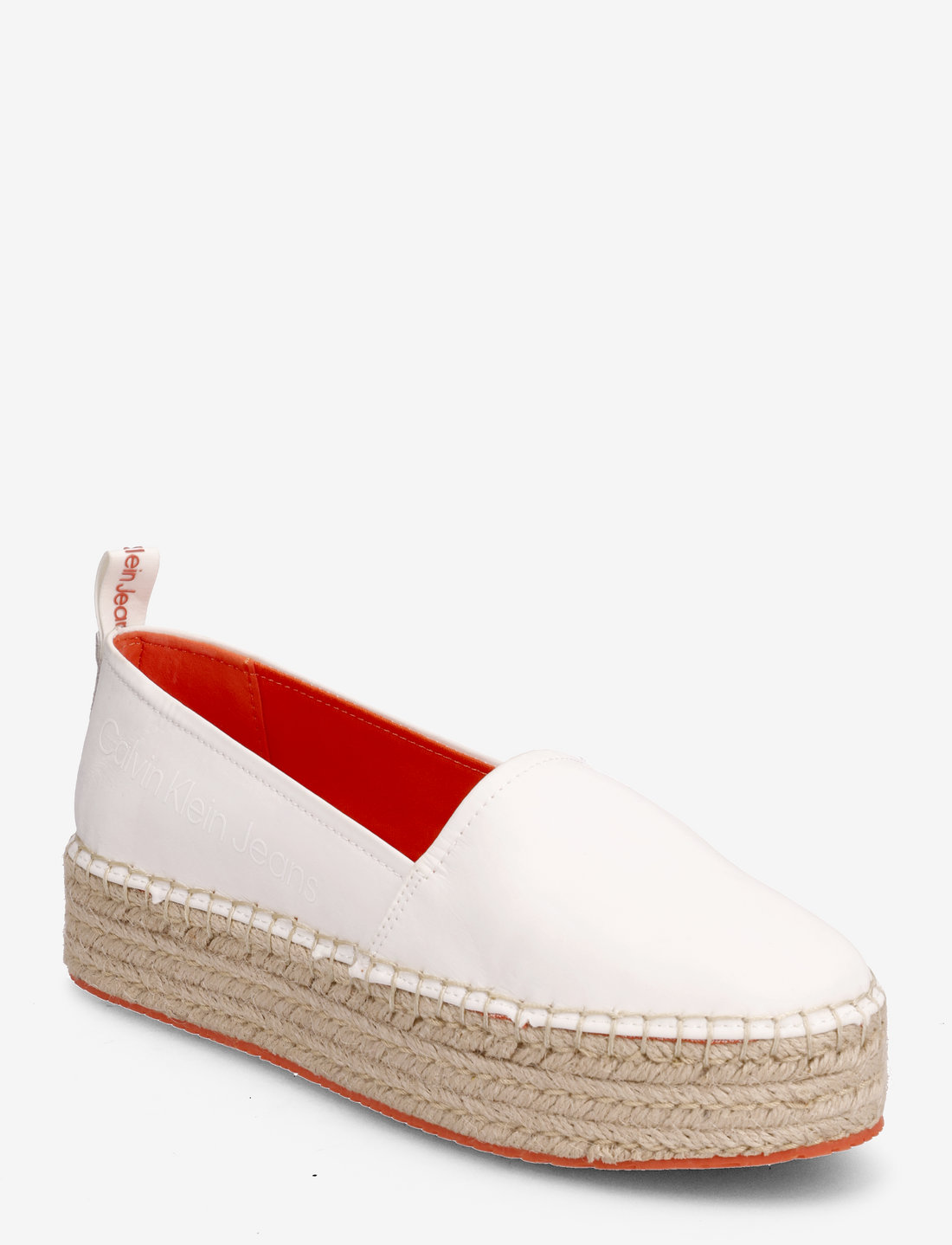 White 2025 flatform espadrilles