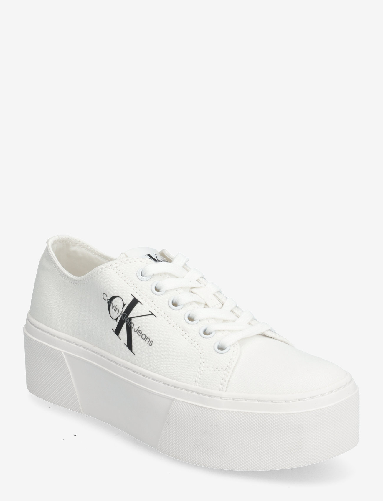 Calvin Klein - FLATFORM+ CUPSOLE LOW TXT - confirmation - white - 0