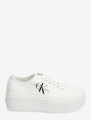Calvin Klein - FLATFORM+ CUPSOLE LOW TXT - låga sneakers - white - 1