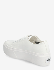 Calvin Klein - FLATFORM+ CUPSOLE LOW TXT - low top sneakers - white - 2