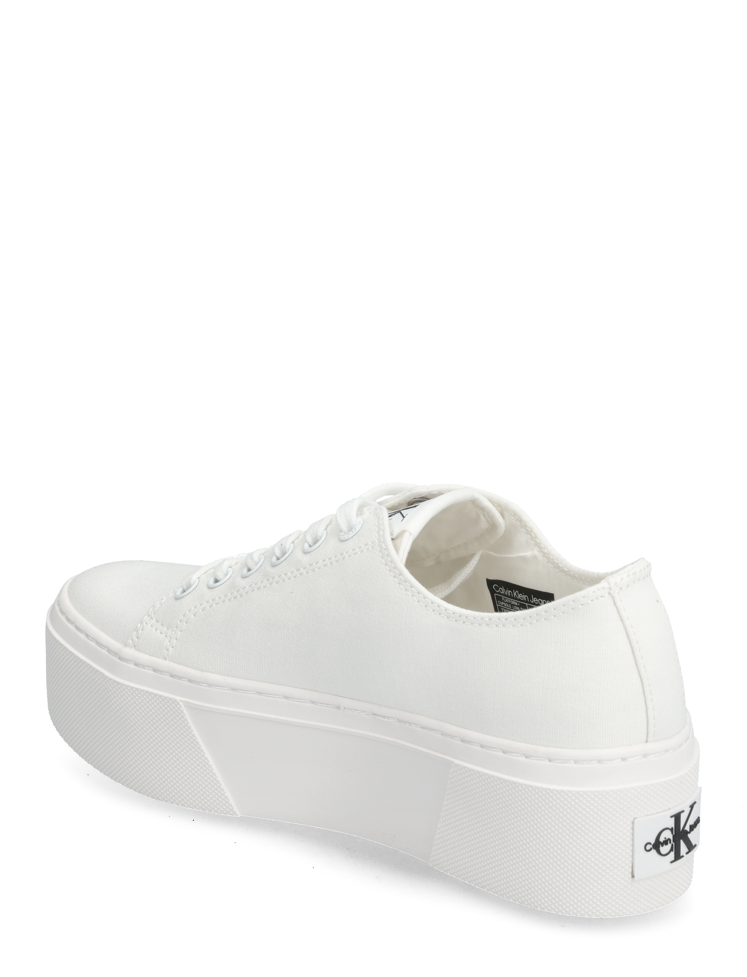 Calvin Klein - FLATFORM+ CUPSOLE LOW TXT - confirmation - white - 2