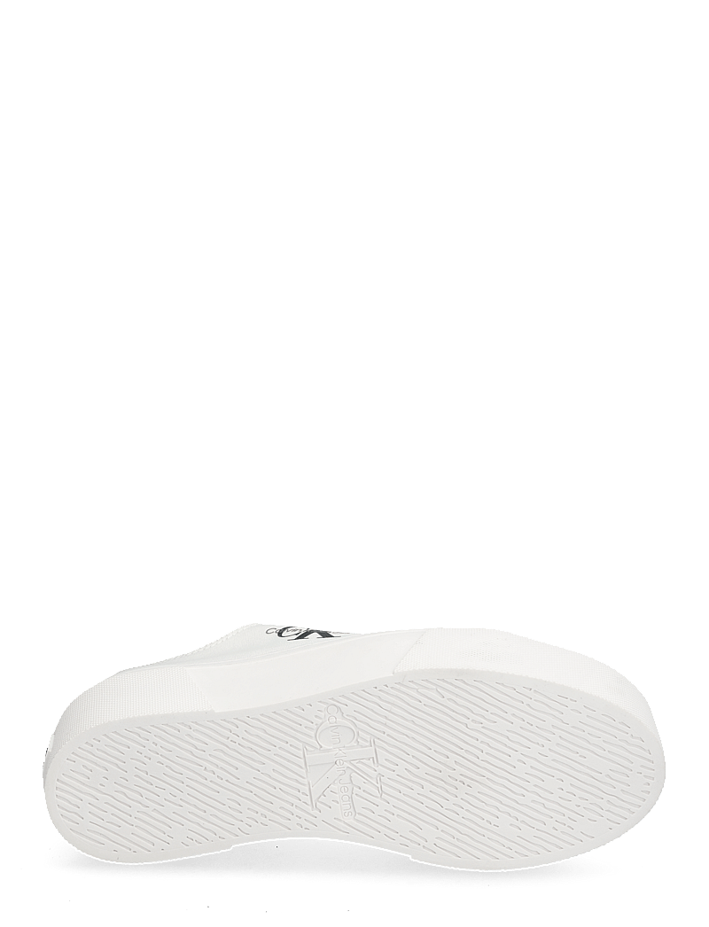Calvin Klein - FLATFORM+ CUPSOLE LOW TXT - konfirmationstøj - white - 4