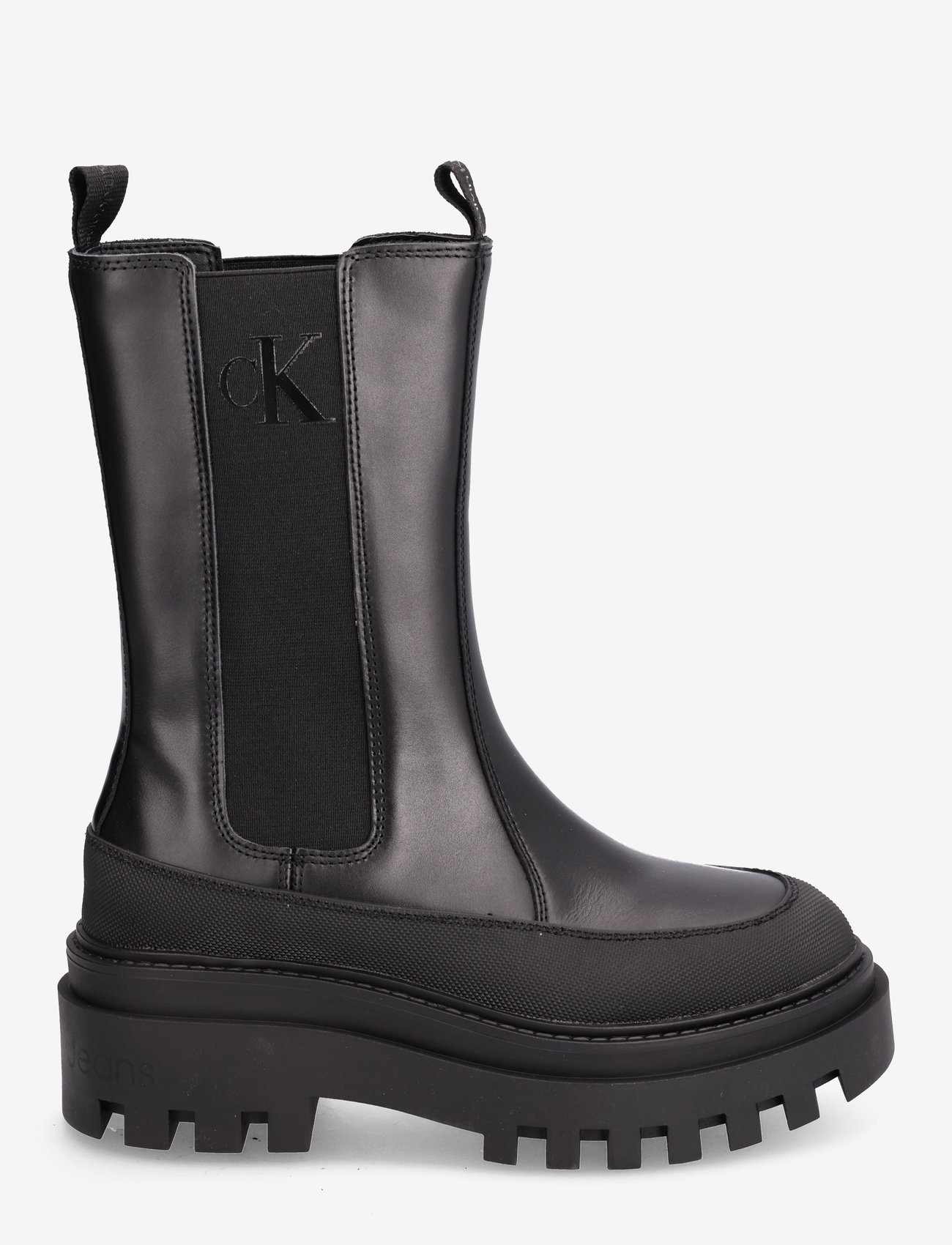 Calvin Klein - FLATFORM CHELSEA BOOT LTH WN - chelsea boots - triple black - 1