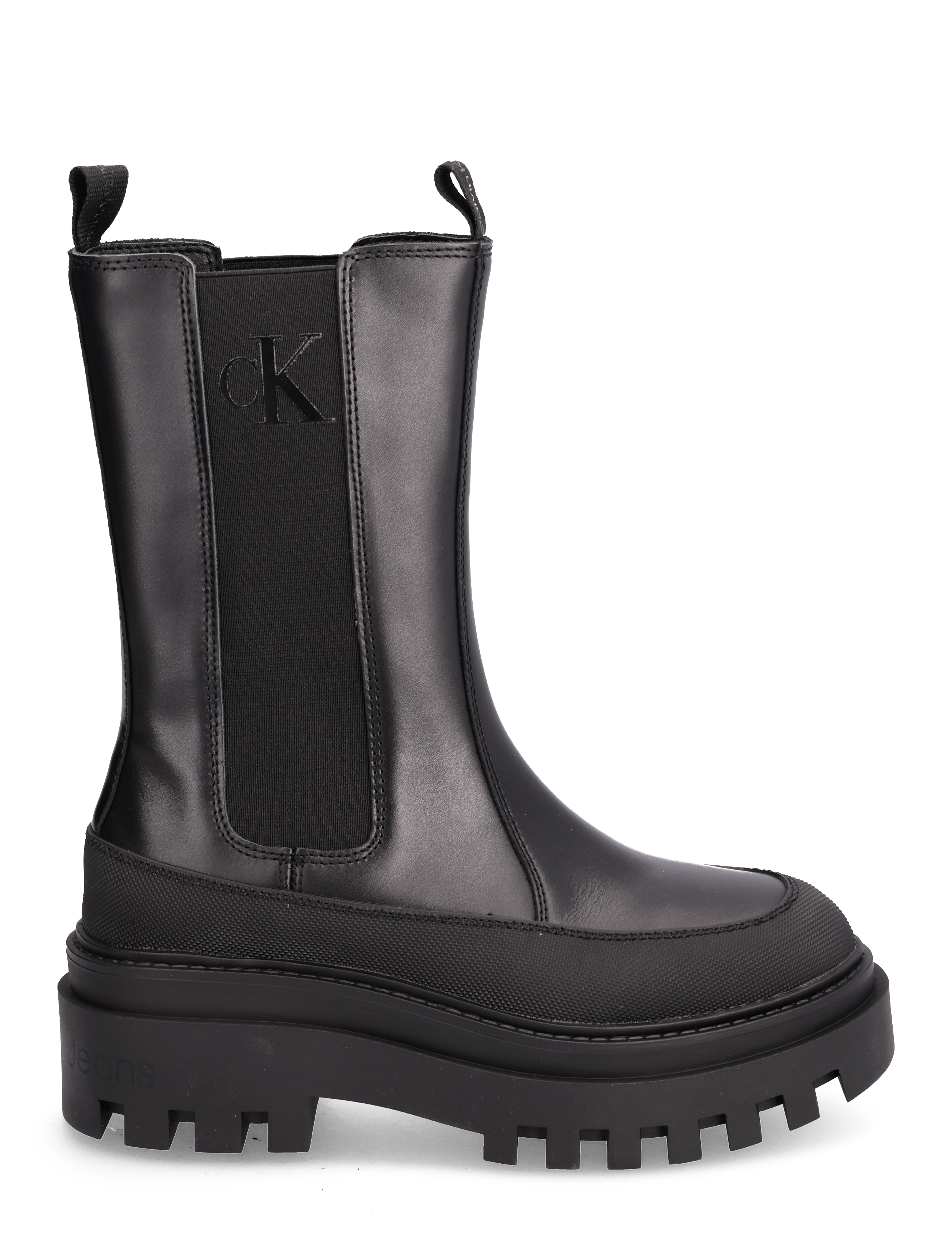 Calvin Klein - FLATFORM CHELSEA BOOT LTH WN - triple black - 1
